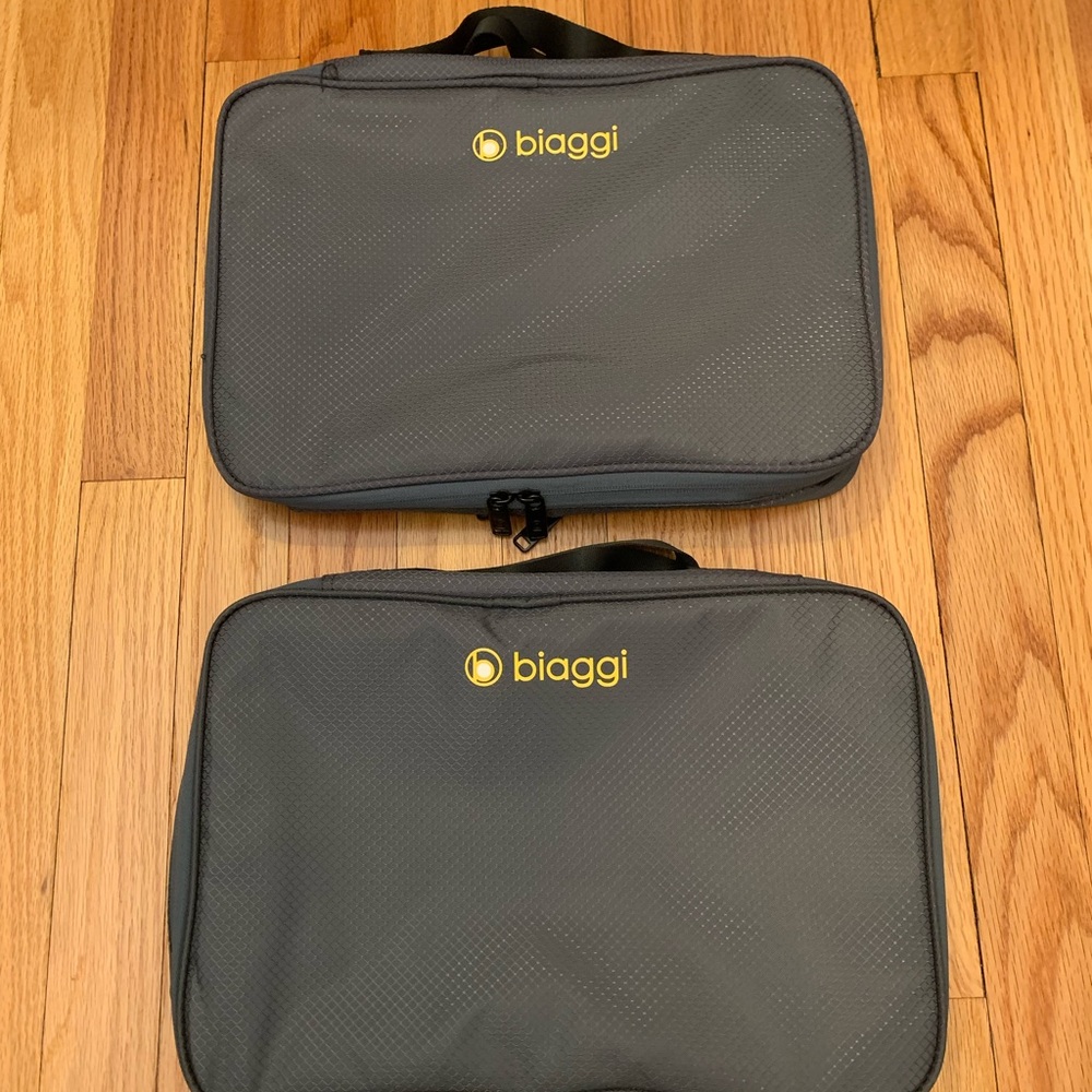 Set of Two Biaggi Gray Packing Cube Travel Bags